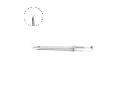 Gereedschap voor het vasthouden van piercingkogels