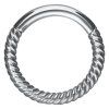 Oorbellen Wildcat Twisted Rope zilver