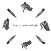 30989 2 dragonhawk mast tour pen roterende machine roze