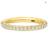 Ring piercing Wildcat 3-Sided Multicrystal Clicker Gold