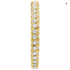 Ring piercing Wildcat 3-Sided Multicrystal Clicker Gold