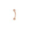 Titanen staafje piercing - roségoudkleur