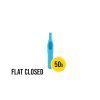 ► Wegwerp Piranha Flat Closed tip 15 - 50 stuks