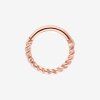 Septumring Wildcat Argola Twisted Rope 1,2 × 8 mm - roségoudkleurig