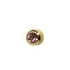 Oorbellen voor piercing set STUDEX 12 paar – June Alexandrite - paars Plus - goudkleurig