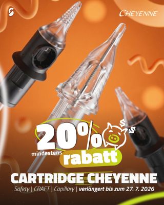 Nur noch 5 Tage, um die beliebten Cheyenne Cartridges mit Rabatten ab 20 % zu kaufen! 🔥 Die verlängerte Aktion endet...