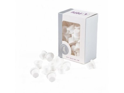 2851 popu silikonove kalisky 60ks 12mm samostojici bile