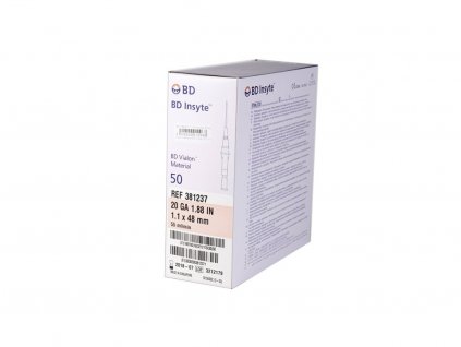 26889 1 piercingova jehla bd insyte 1 1mm 20g ruzova 50ks