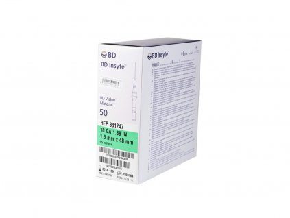 26892 piercingova jehla bd insyte 1 3mm 18g zelena 50ks