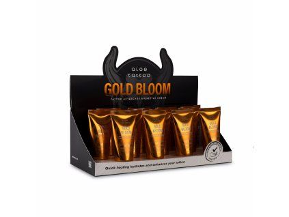 aloe tattoo gold bloom bioactive creme display 12 x30g