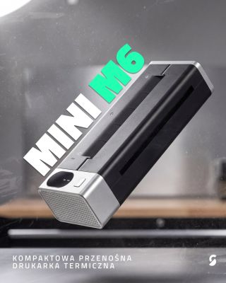 Drukarka, która zmieści się w kieszeni! 🚀 MINI M6 to ultra przenośny pomocnik, który zajmuje minimum miejsca i pozwala...