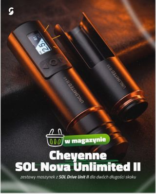 Jedna maszynka, dwa skoki. 😉 Cheyenne SOL Nova Unlimited II jest teraz dostępna w korzystnych zestawach z wymiennym SOL...