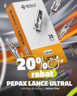 PEPAX Lance Ultral Round Liner są teraz dostępne z rabatem 20%. ⭐ Kartridże do linii i precyzyjnej pracy z dokładnym...