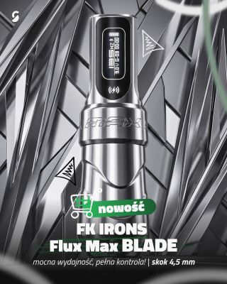 Moc pod kciukiem. ⚡ FK Irons Flux Max Blade ze skokiem 4,5 mm łączy stabilny, długi skok, silnik 9W i baterię PowerBolt II...