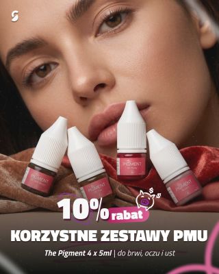 Cztery odcienie, które współgrają ze sobą. 🎨 Popularne pigmenty The Pigment znajdziecie w korzystnych zestawach PMU 4 × 5...