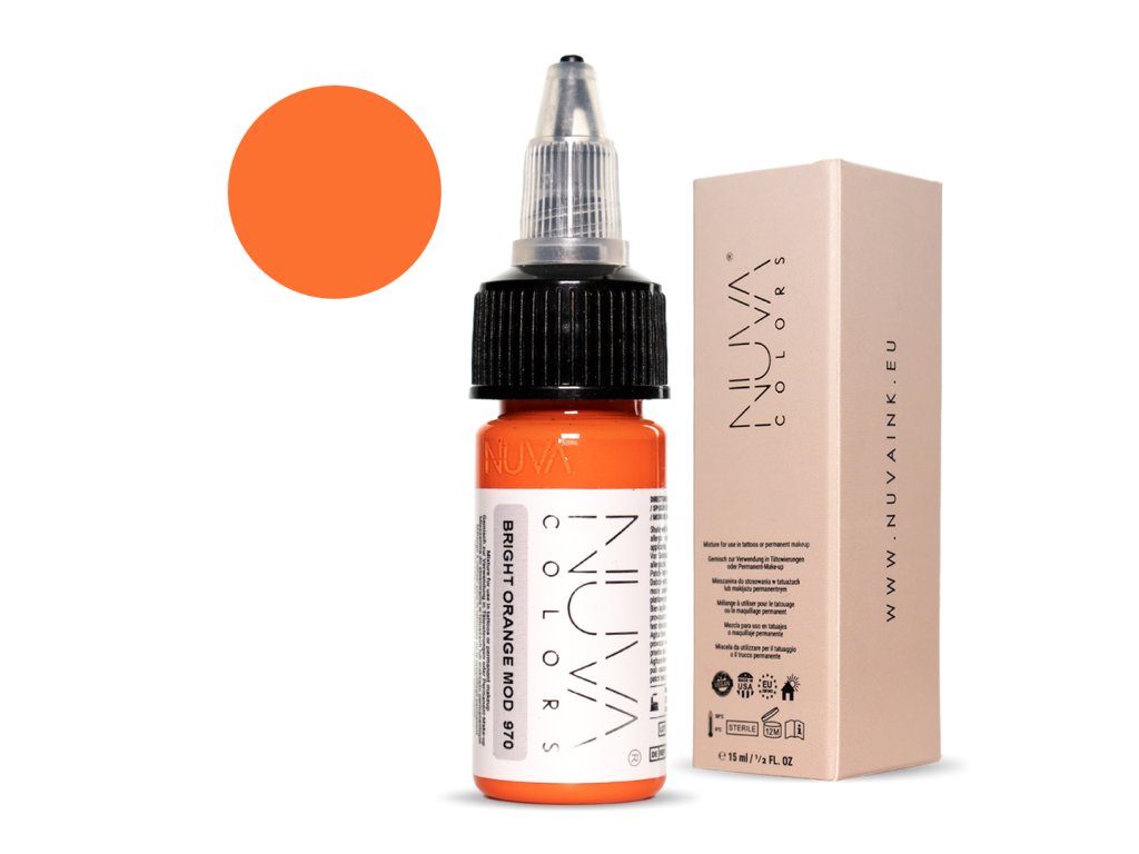 NV74 Nuva Colors Modifier 970 Bright Orange Mod 15ml (Reach Compliant)