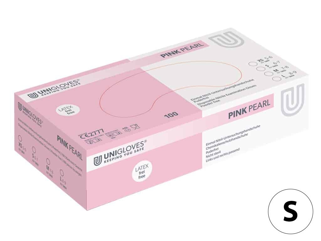 unigloves pink pearl nitril