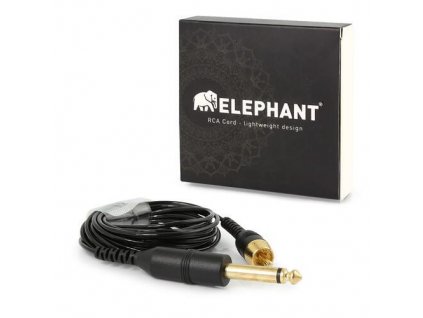 Elephant kabel Straight / rovný (Kabel Elephant rovný černý)