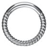 Náušnice Wildcat Twisted Rope stříbrná (Varianta 1,2 x 8mm)