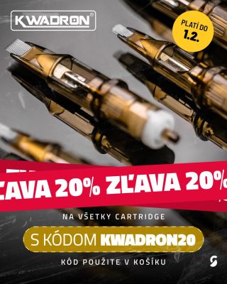 🔥 ZĽAVA 20 % 🔥 Na všetky tetovacie aj PMU cartridge KWADRON 🗓️ Platí od 19.1. do 1.2.2026 🏷️ Kód v košíku KWADRON20 --- 🛒...