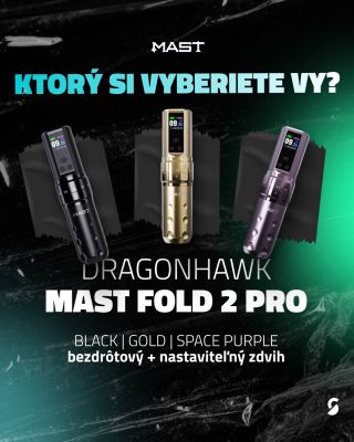 Ktorý Mast Fold 2 Pro si vyberiete vy? 🖤💛💜 ⚙️ Bezdrôtový strojček s nastaviteľným zdvihom 2.4 až 4.2 mm 🙌 Stabilný výkon,...