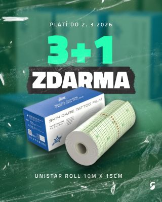 💚 3+1 ZDARMA UNISTAR hojivá fólia! Transparentná, priedušná a vodeodolná fólia na ochranu čerstvého tetovania. Vytvára...