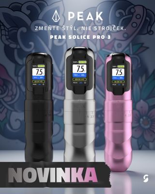 SK: Novinka od PEAK je skladom! ⚡ Solice Pro 3 je tetovací strojček pre všetkých, ktorí chcú plynulý chod, absolútnu...
