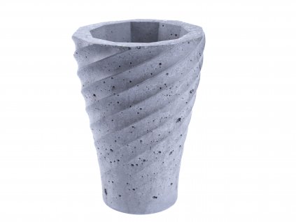 Betonová váza Calix šedá