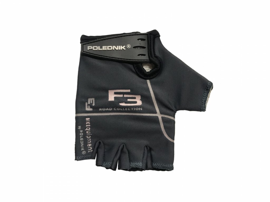 Cyklistické rukavice POLEDNIK F3 new šedá