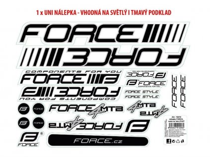 Samolepky na rám FORCE 4 MTB