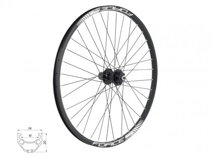 Zapletené kolo MTB 27,5" disc zadní