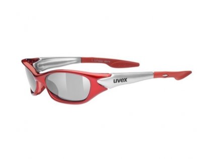 Brýle na kolo UVEX Sporty dětské červená-stříbrná