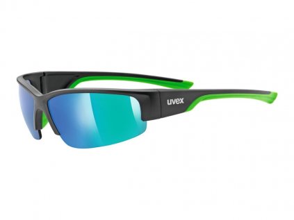Brýle na kolo UVEX Sportstyle 215 black mat–green