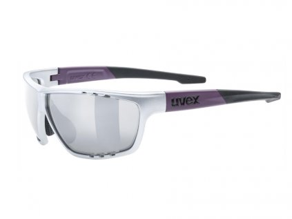 Brýle na kolo UVEX Sportstyle 706 silver plum mat