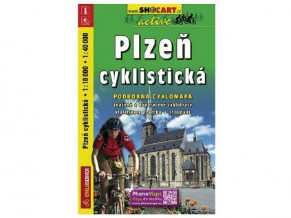 Mapa SHOCART Plzeň - cyklistická 1 : 40 000 / 1 : 18 000