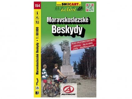 Mapa SHOCART  č. 154 Moravskoslezské Beskydy - cyklo    1 : 60 000