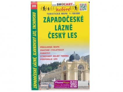 Mapa SHOCART č. 205 Západočeské lázně, Český les - turistická 1 : 100 000