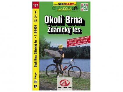 Mapa SHOCART č. 167 Okolí Brna, Ždánický les - cyklo 1 : 60 000