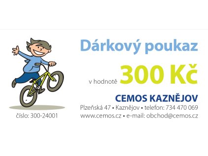 Dárková poukázka 300,-Kč