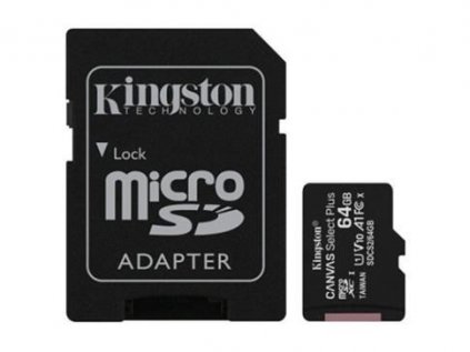 Karta paměťová - KINGSTON MicroSD 64GB Canvas Select Plus