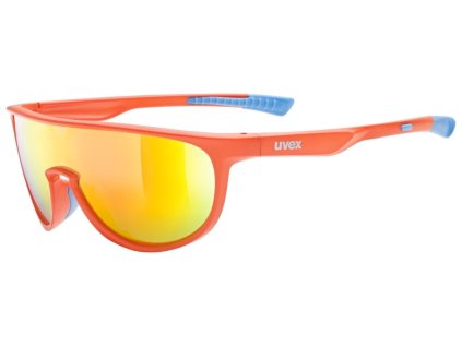 Brýle na kolo UVEX Sportstyle 515 orange matt-mirror orange