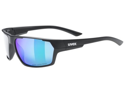 Brýle na kolo UVEX Sportstyle 233 P black matt-mirror green