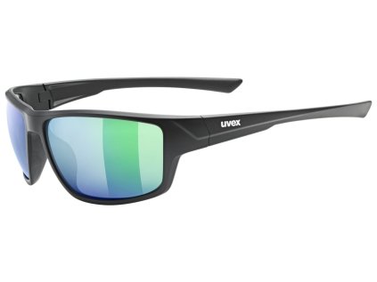 Brýle na kolo UVEX Sportstyle 230 black matt-mirror green