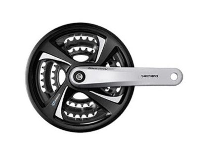 Kliky SHIMANO FC-TX801 42/32/22 zubů stříbrná (s krytem)