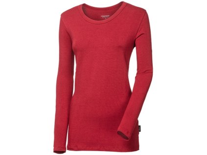 Triko s dlouhým rukávem PROGRESS Bambus dámské višňová