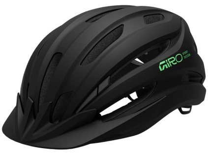 prilba na kolo giro register ii youth mat black vivid green