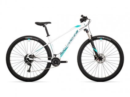 Kolo MTB ROCK MACHINE Catherine 20-29 2021 pearl white-neon cyan-petrol