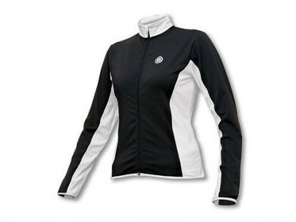 Dres na kolo ETAPE Gaia dlouhý rukáv dámský černá-bílý stojáček