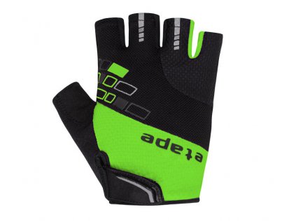 Cyklistické rukavice ETAPE Winner černá-zelená