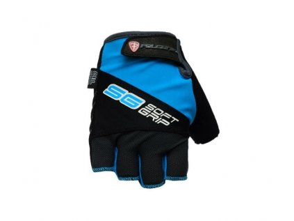 Cyklistické rukavice POLEDNIK Soft Grip new modrá aqua
